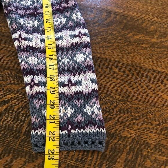 Vintage Gallagher Fair Isle Cottagecore, Grandmacore Cotton Cardigan Sweater - Picture 13 of 14